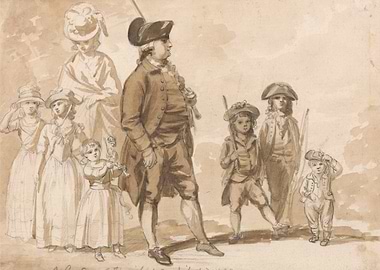 Family Portrait in 18th Century