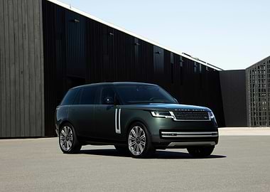 Dark Green Range Rover