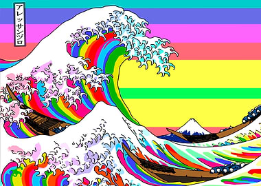 Rainbow Great Wave