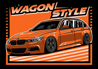 Wagon Style BMW F31 Orange