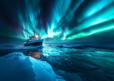 Aurora Borealis Ship