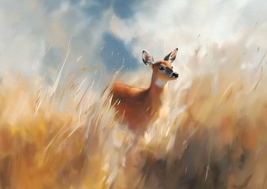 Deer in Tall Grass