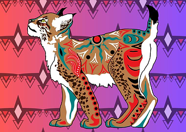 Tribal Lynx kitten