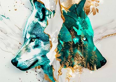 Wolf Forest Portrait