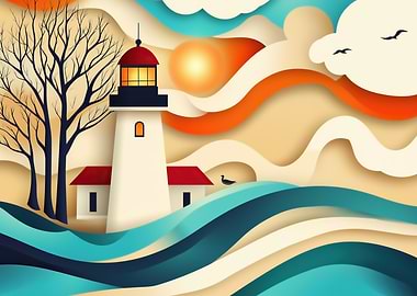 A Lighthouse of Light and Color