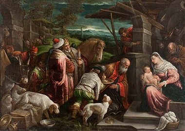 Adoration of the Magi Painting