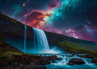 Cosmic Waterfall