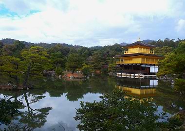 Golden Pavilion Reflection