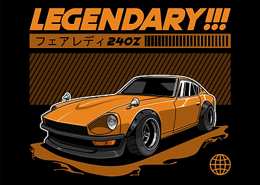 Nissan Datsun 240Z Fairlady Orange