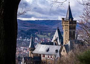 The majestic castle of Wernigerode