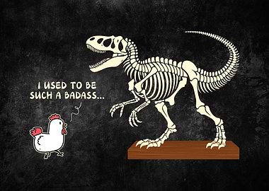 T-Rex Skeleton & Chicken Dinosaur