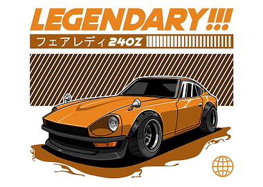 Nissan Datsun 240Z Fairlady Z Orange