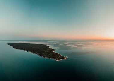 Naissaar Island at Sunset