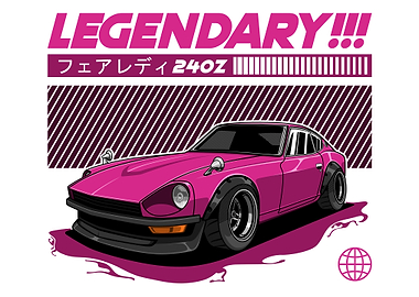 Nissan Datsun 240Z Fairlady Z Orange