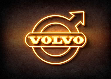Volvo Logo Neon Sign