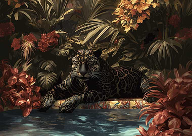 Black Panther in Jungle