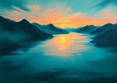 Sunset Mountainscape