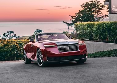 Red Rolls Royce Convertible