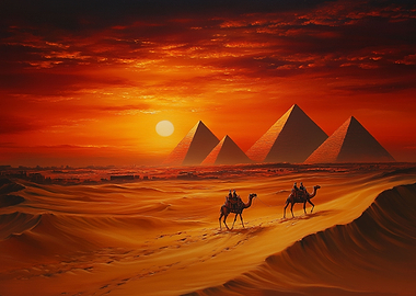 Pyramids Sunset