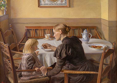 Mother Feeding Child