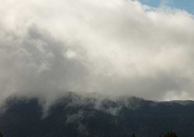 Cloudy Mountain Landscape