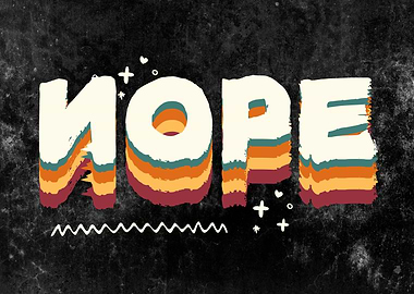 Nope Retro Meme Design