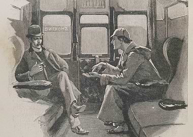 Sherlock Holmes Train Scene