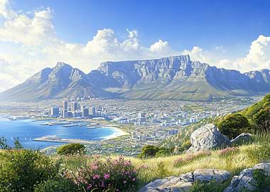 Table Mountain Cityscape