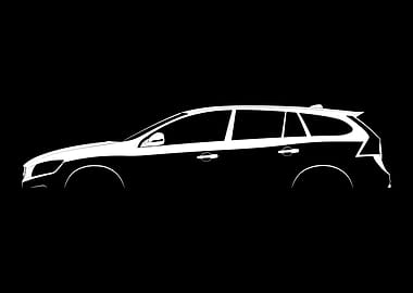 V60 Polestar (2014) Silhouette