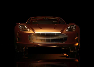 Copper Sports Car