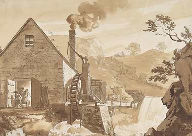 Watermill in a Valley