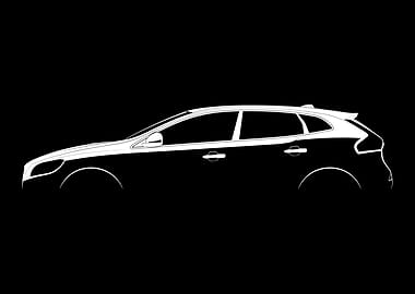 V40 (2012) Silhouette
