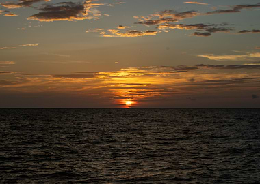 Sunset Over the Ocean