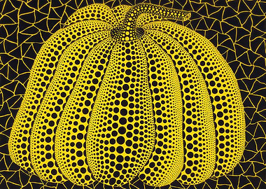 Yellow Pumpkin Dots