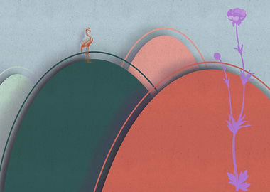 Flamingo on the Hills