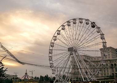 Ferris Wheel at Sunset