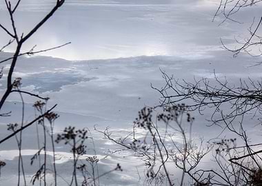 Frozen Lake Landscape