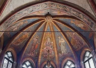 Painted Ceiling with Figures