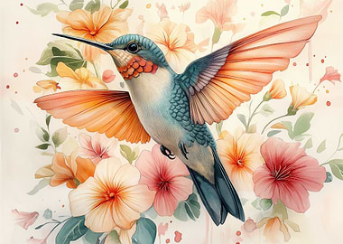 Hummingbird in Bloom