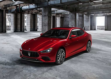 Red Maserati Ghibli