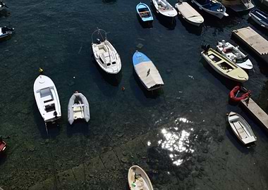 Boats in a Harbor