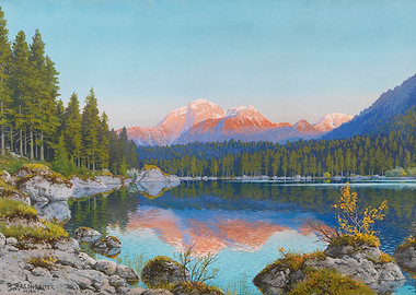 Mountain Lake Sunset