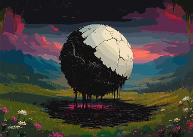 Fallen Sphere Landscape