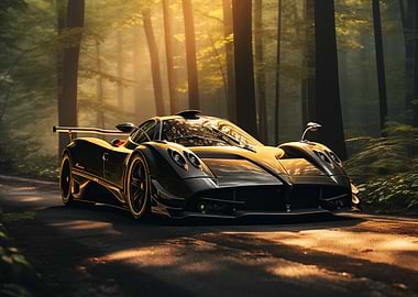 Pagani Huayra in forest