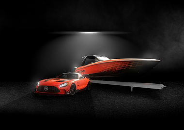 Mercedes-AMG GT & Boat