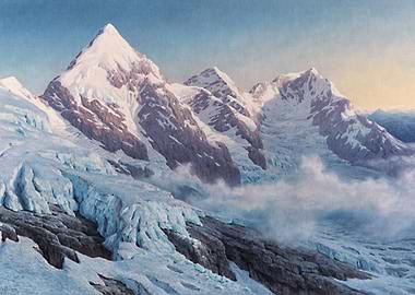 Snowy Mountain Peaks