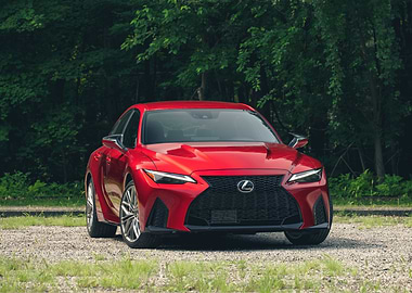 Red Lexus IS 350