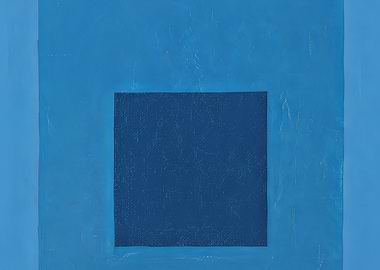 Blue Square Abstract