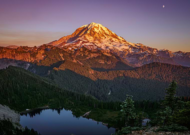Mt Rainier Sunset