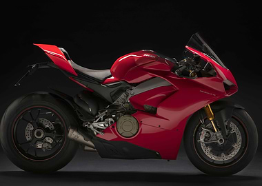 Red Ducati Panigale V4